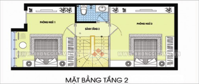 Mặt bằng tầng 2